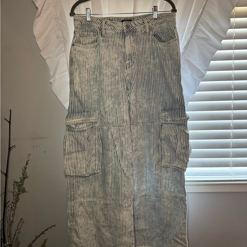 Wild Fable Blue Striped Denim Jeans